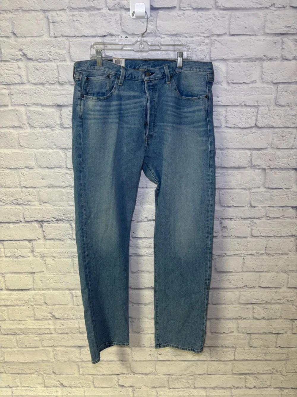 Levis 501 38X34 Original Straight Leg Mens Stretch Button Fly Denim Jeans New